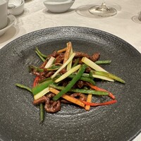 四川豆花飯荘 東京店 - 牛肉とピーマンの炒め