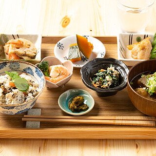 Obanzai lunch made with locally produced ingredients is rich in flavor