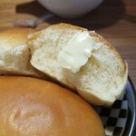 キッチン ブルー グローブ - マーガリンを付けます