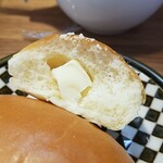 キッチン ブルー グローブ - 次のハーフにもマーガリン