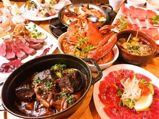 DECO -  国産牛肉、フォアグラ、オマール海老★樽SparklingもOK♪ 飲放付5000円(全14品）