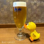 大陸風 - ☺︎生ビール(小) ¥480