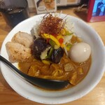 上州山賊麺 大大坊 - カラクリカリーラーメンspecialトッピング1350円