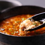 焼肉 ホルモン じんや - 旨辛テールスープ