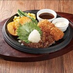 和風おろしハンバーグ 120g&蟹クリームコロッケ