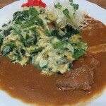 ヤマダカリー - ポークカレー＋ほうれん草玉