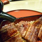 うなぎ和食 しら河 - 上うな重　お好みでうなぎのタレを。。。