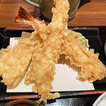 Tempura Tsuna Hachi - 大えび二本、いか、ピーマン