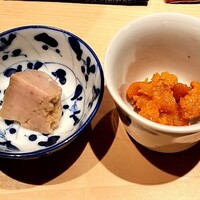 鮨処 やまと - あん肝　ウニの味噌漬け