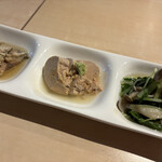 天ぷら佐藤 - 前菜盛り合わせ