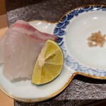 Sushi Iho - お造り　明石の真鯛