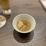 ミズノトリ - お通しの鳥スープ