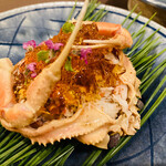 Seiko crab steamed with salt