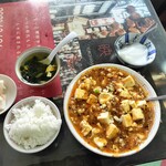 天龍菜館 - 麻婆豆腐定食５００円