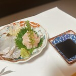 創作和食 丸幸 - カワハギ肝和え&真子カレイの昆布〆