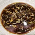 麺匠 茜ノ舞 - 終盤の表情。