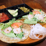 レストラン メキシコ - えびタコス