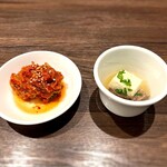 炭火焼肉 久 - 自家製キムチと牛タン煮込みと昆布出汁