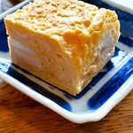 そば舎 あお - お通しの玉子焼き