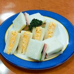 トミーズ キッチン - ミックスサンド(720円）は玉子＆ハム
