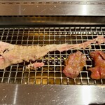 横浜焼肉kintan - とろろ牛タンと牛カルビ焼肉セット
