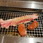 横浜焼肉kintan - とろろ牛タンと牛カルビ焼肉セット