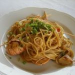 アルチ・ゴーラ - スカンピとホタテのスパゲッティ