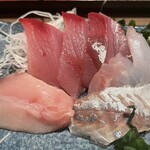 魚がし食堂　中央市場店 - お刺身とカキフライ定食(ご飯大) 1300円