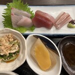 日本酒と肴 いち陽 - お刺身&副菜 大根トロトロ！