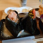 江戸むすび - 鮭と明太高菜