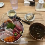 食堂 光 - 海鮮丼定食（上）1,300円