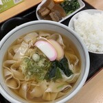 おかだうどん - きしめん定食　¥700(税込)