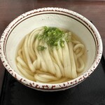 日の出製麺所 - 温かいかけうどん 小 120円