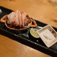 魚の中俣 銀座 - 12月いっぱいで禁漁になる香箱蟹。日本海側で取れたズワイガニの雌です。