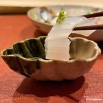御料理 寺沢 - 障泥烏賊を割醤油で