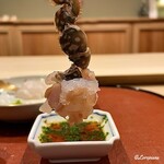 御料理 寺沢 - 菱蟹をチリ酢で