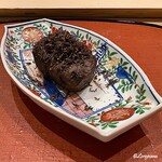 御料理 寺沢 - 水沢牛のフィレ肉の炭火焼の黒トリュフ掛け