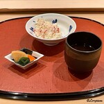 御料理 寺沢 - かにめしに糠漬に留椀
