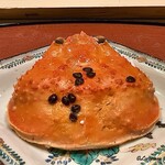 御料理 寺沢 - 甲羅にはカニビルも