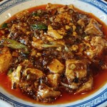 中国菜 オイル - 辛くて痺れる味付けでとても美味しいのだかちょっとオイリー、大量の汗が噴き出る。