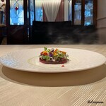 プチレストラン ブーケ・ド・フランス - 天然本鮪の赤身の瞬間スモーク