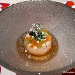 プチレストラン ブーケ・ド・フランス - ボタン海老のタルタルといくらとキャビアのミルフィーユ仕立