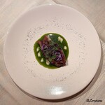 プチレストラン ブーケ・ド・フランス - 喜知次のポワレ 菊菜ソース