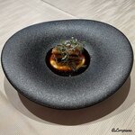 プチレストラン ブーケ・ド・フランス - 煮穴子にジャガイモにチーズを加えたピューにマデラ酒ベースのソース