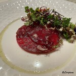 プチレストラン ブーケ・ド・フランス - 天然本鮪の赤身の瞬間スモーク