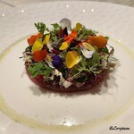 プチレストラン ブーケ・ド・フランス - 天然本鮪の赤身の瞬間スモーク