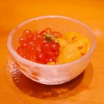 鮨 井上 - イクラとウニ