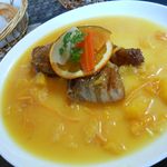 スモークチキンのオレンジソース