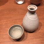 Fukunoo - 「山形鯉川」（半合、熱燗、600圓）。