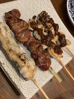 Unaru - 鰻ブルーハニーチーズ・くりから梅ポン酢・鳥レバー